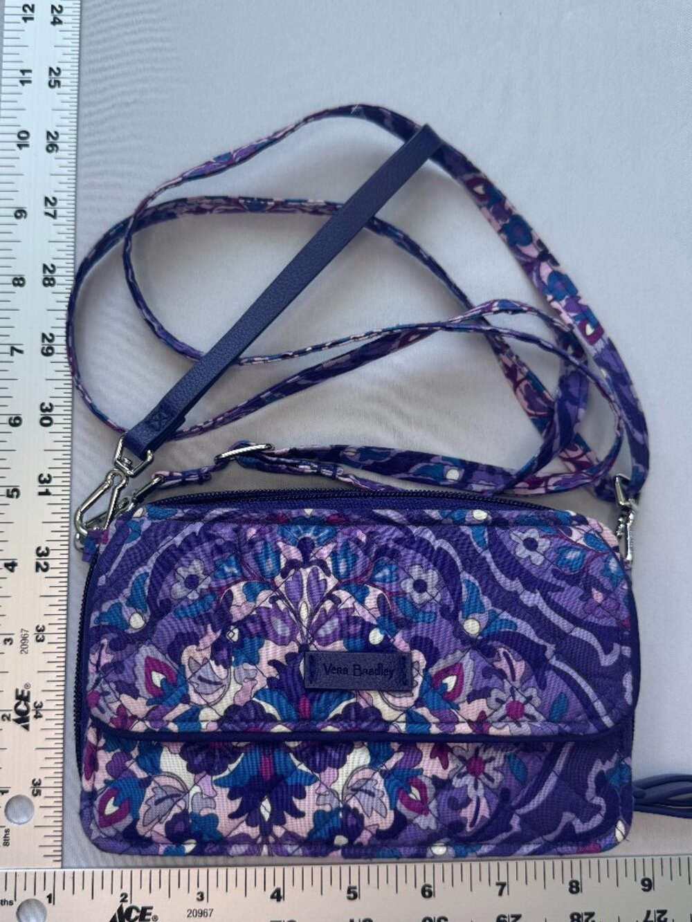 Vera Bradley Deluxe All Together Crossbody or Wristlet Amethyst Purple RFID